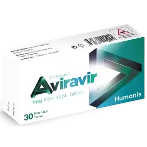 Aviravir 1 mg Film Kaplı Tablet